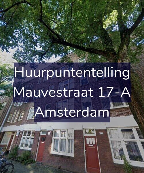 Foto gevel Huurpuntentelling voor Mauvestraat 17-A, Amsterdam