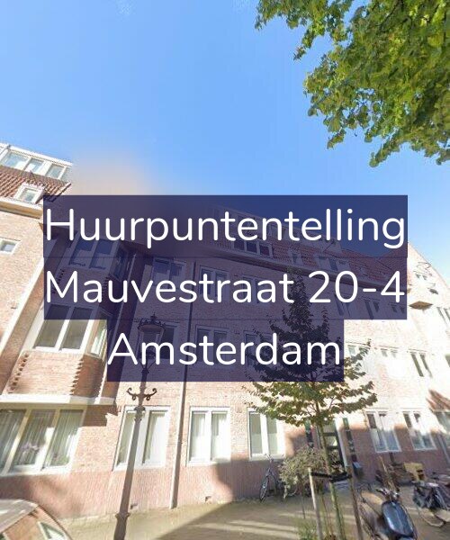 Foto gevel Huurpuntentelling voor Mauvestraat 20-4, Amsterdam