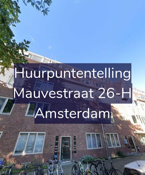 Foto gevel Huurpuntentelling voor Mauvestraat 26-H, Amsterdam