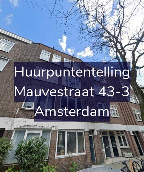 Foto gevel Huurpuntentelling voor Mauvestraat 43-3, Amsterdam