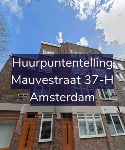 Foto gevel Huurpuntentelling voor Mauvestraat 37-H, Amsterdam