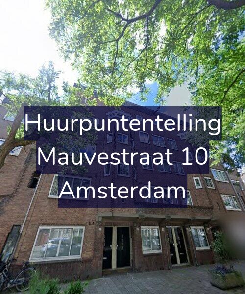 Foto gevel Huurpuntentelling voor Mauvestraat 10, Amsterdam
