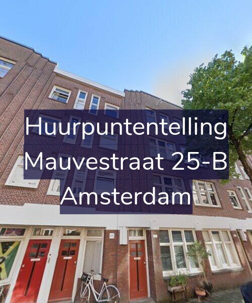 Foto gevel Huurpuntentelling voor Mauvestraat 25-B, Amsterdam