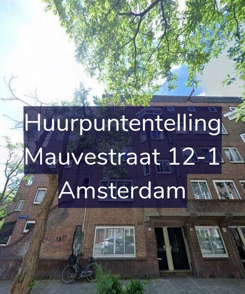 Foto gevel Huurpuntentelling voor Mauvestraat 12-1, Amsterdam