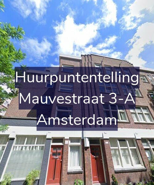 Foto gevel Huurpuntentelling voor Mauvestraat 3-A, Amsterdam