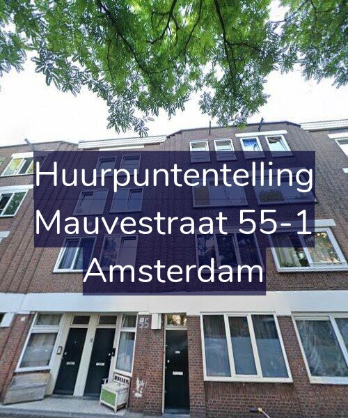 Foto gevel Huurpuntentelling voor Mauvestraat 55-1, Amsterdam