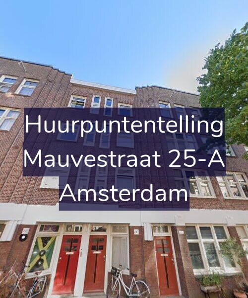 Foto gevel Huurpuntentelling voor Mauvestraat 25-A, Amsterdam