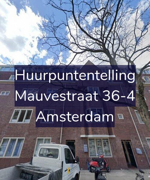 Foto gevel Huurpuntentelling voor Mauvestraat 36-4, Amsterdam