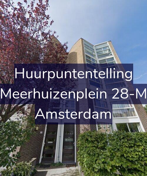Foto gevel Huurpuntentelling voor Meerhuizenplein 28-M, Amsterdam
