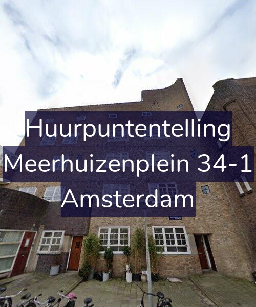 Foto gevel Huurpuntentelling voor Meerhuizenplein 34-1, Amsterdam