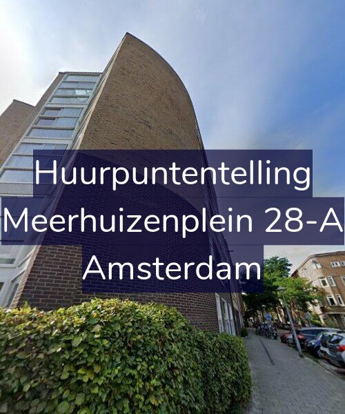 Foto gevel Huurpuntentelling voor Meerhuizenplein 28-A, Amsterdam