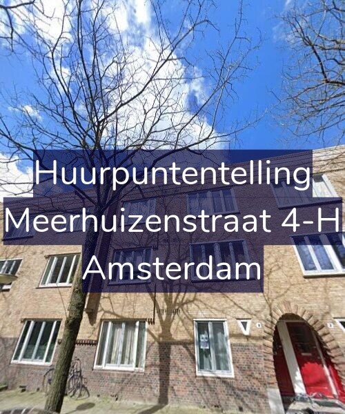 Foto gevel Huurpuntentelling voor Meerhuizenstraat 4-H, Amsterdam