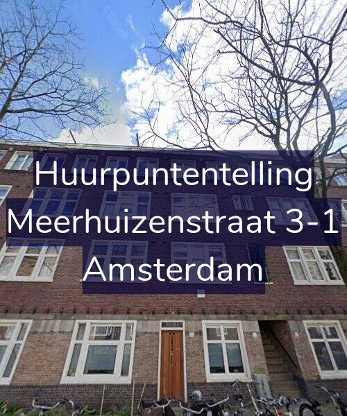 Foto gevel Huurpuntentelling voor Meerhuizenstraat 3-1, Amsterdam