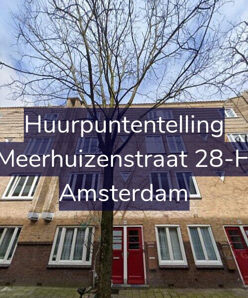 Foto gevel Huurpuntentelling voor Meerhuizenstraat 28-H, Amsterdam