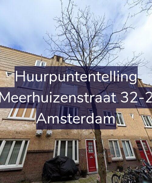 Foto gevel Huurpuntentelling voor Meerhuizenstraat 32-2, Amsterdam