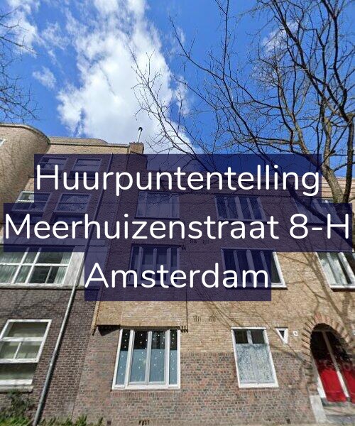 Foto gevel Huurpuntentelling voor Meerhuizenstraat 8-H, Amsterdam