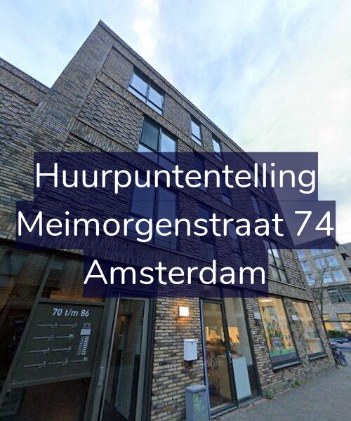 Foto gevel Huurpuntentelling voor Meimorgenstraat 74, Amsterdam