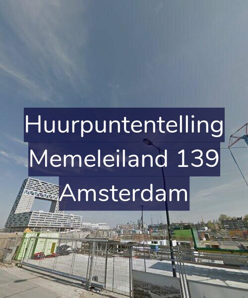 Foto gevel Huurpuntentelling voor Memeleiland 139, Amsterdam