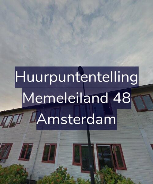 Foto gevel Huurpuntentelling voor Memeleiland 48, Amsterdam