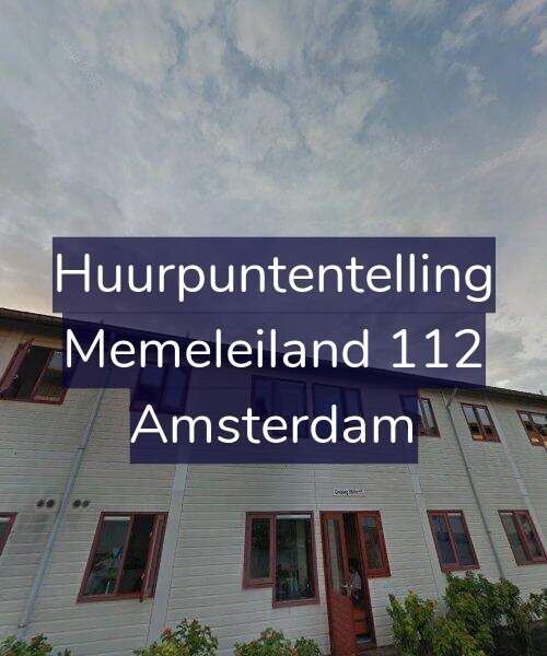 Foto gevel Huurpuntentelling voor Memeleiland 112, Amsterdam