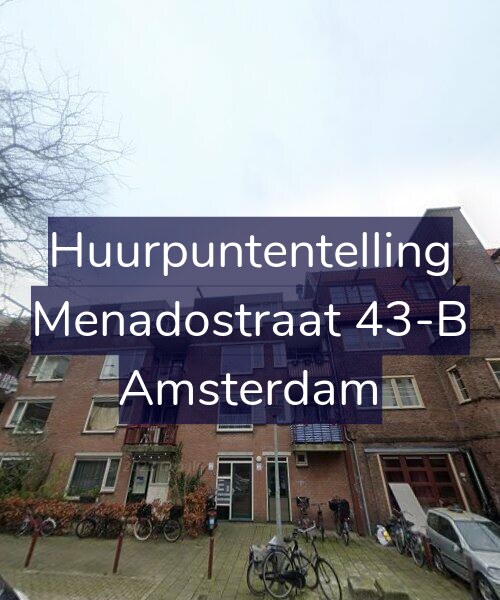 Foto gevel Huurpuntentelling voor Menadostraat 43-B, Amsterdam