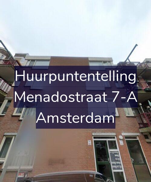 Foto gevel Huurpuntentelling voor Menadostraat 7-A, Amsterdam