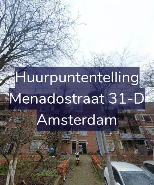 Foto gevel Huurpuntentelling voor Menadostraat 31-D, Amsterdam