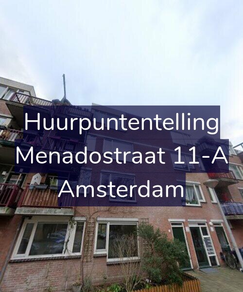 Foto gevel Huurpuntentelling voor Menadostraat 11-A, Amsterdam