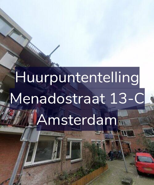Foto gevel Huurpuntentelling voor Menadostraat 13-C, Amsterdam