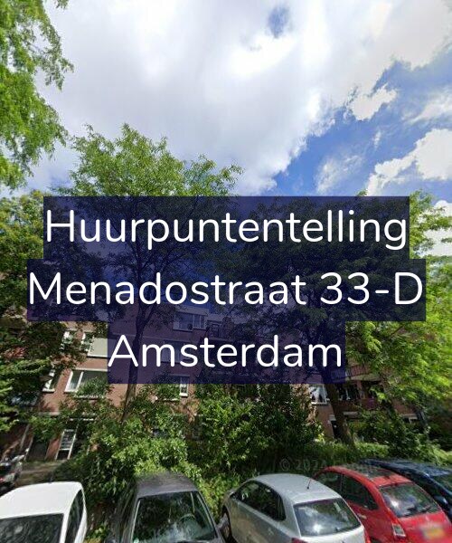 Foto gevel Huurpuntentelling voor Menadostraat 33-D, Amsterdam