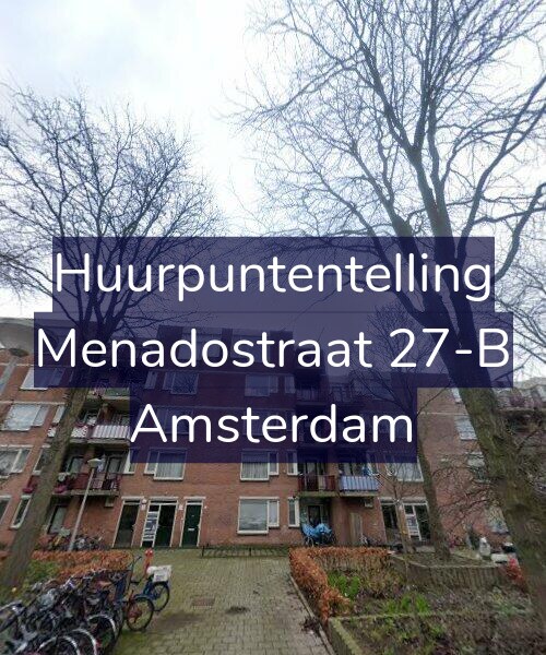 Foto gevel Huurpuntentelling voor Menadostraat 27-B, Amsterdam