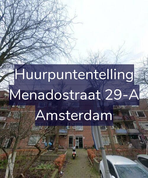 Foto gevel Huurpuntentelling voor Menadostraat 29-A, Amsterdam