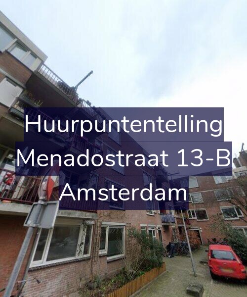 Foto gevel Huurpuntentelling voor Menadostraat 13-B, Amsterdam