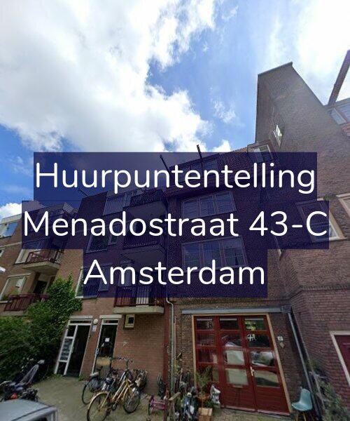Foto gevel Huurpuntentelling voor Menadostraat 43-C, Amsterdam