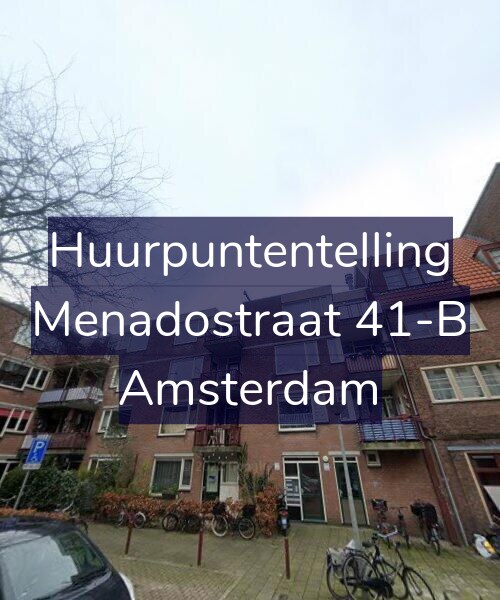 Foto gevel Huurpuntentelling voor Menadostraat 41-B, Amsterdam