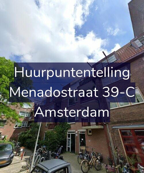 Foto gevel Huurpuntentelling voor Menadostraat 39-C, Amsterdam