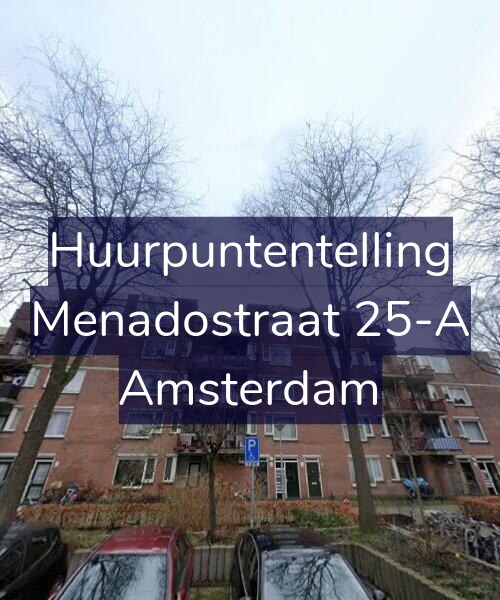 Foto gevel Huurpuntentelling voor Menadostraat 25-A, Amsterdam