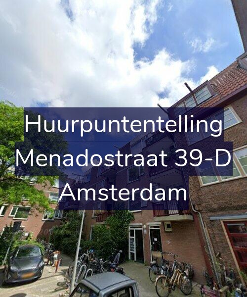 Foto gevel Huurpuntentelling voor Menadostraat 39-D, Amsterdam