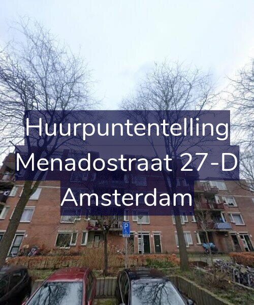 Foto gevel Huurpuntentelling voor Menadostraat 27-D, Amsterdam