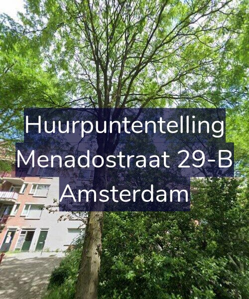 Foto gevel Huurpuntentelling voor Menadostraat 29-B, Amsterdam