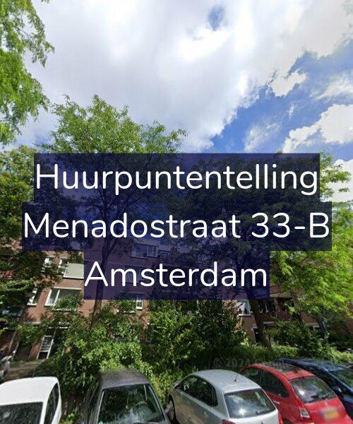 Foto gevel Huurpuntentelling voor Menadostraat 33-B, Amsterdam