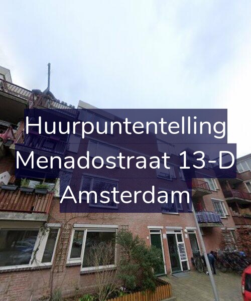 Foto gevel Huurpuntentelling voor Menadostraat 13-D, Amsterdam