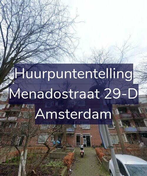 Foto gevel Huurpuntentelling voor Menadostraat 29-D, Amsterdam