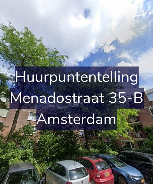 Foto gevel Huurpuntentelling voor Menadostraat 35-B, Amsterdam