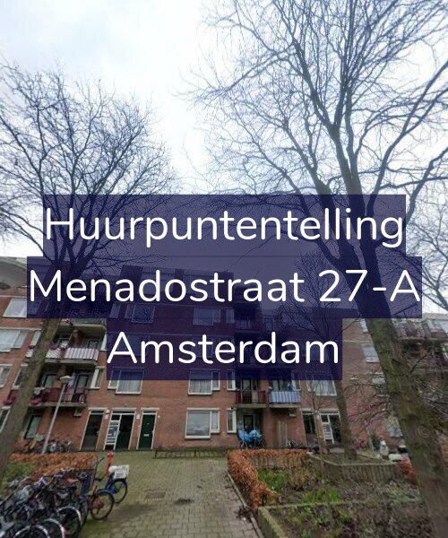 Foto gevel Huurpuntentelling voor Menadostraat 27-A, Amsterdam
