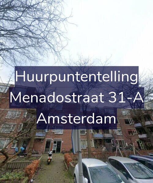 Foto gevel Huurpuntentelling voor Menadostraat 31-A, Amsterdam