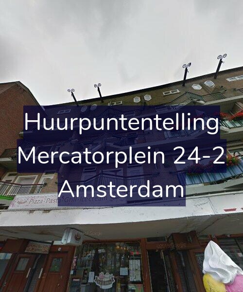 Foto gevel Huurpuntentelling voor Mercatorplein 24-2, Amsterdam