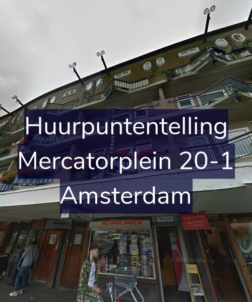 Foto gevel Huurpuntentelling voor Mercatorplein 20-1, Amsterdam