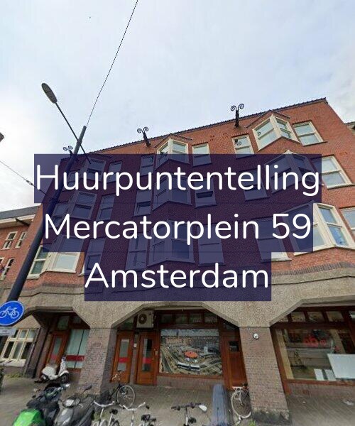 Foto gevel Huurpuntentelling voor Mercatorplein 59, Amsterdam