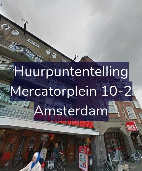 Foto gevel Huurpuntentelling voor Mercatorplein 10-2, Amsterdam
